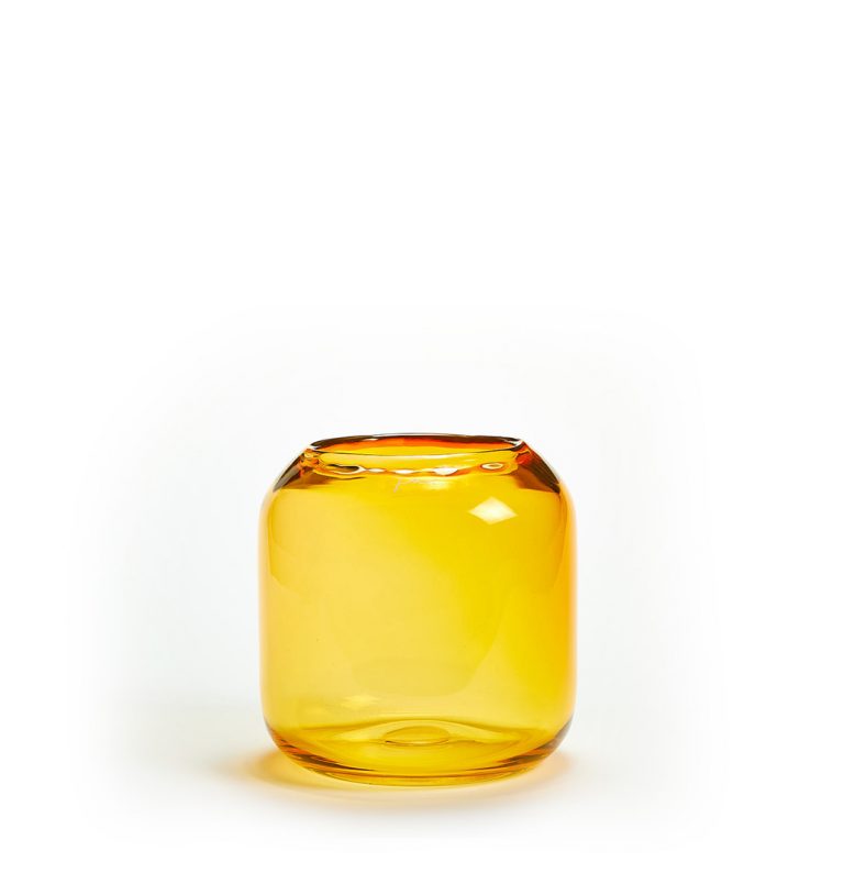 Productshot of Ju Corina Vase Hurricane Small in amber