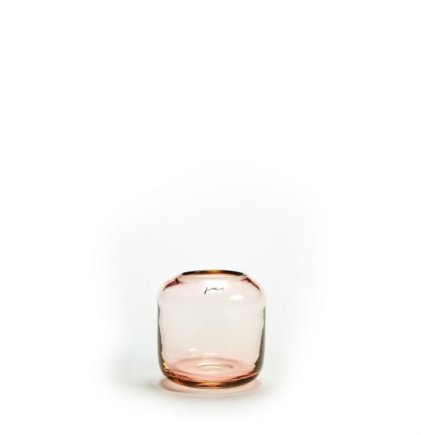 Productshot of Ju Corina Vase Hurricane Extra Small in rosé